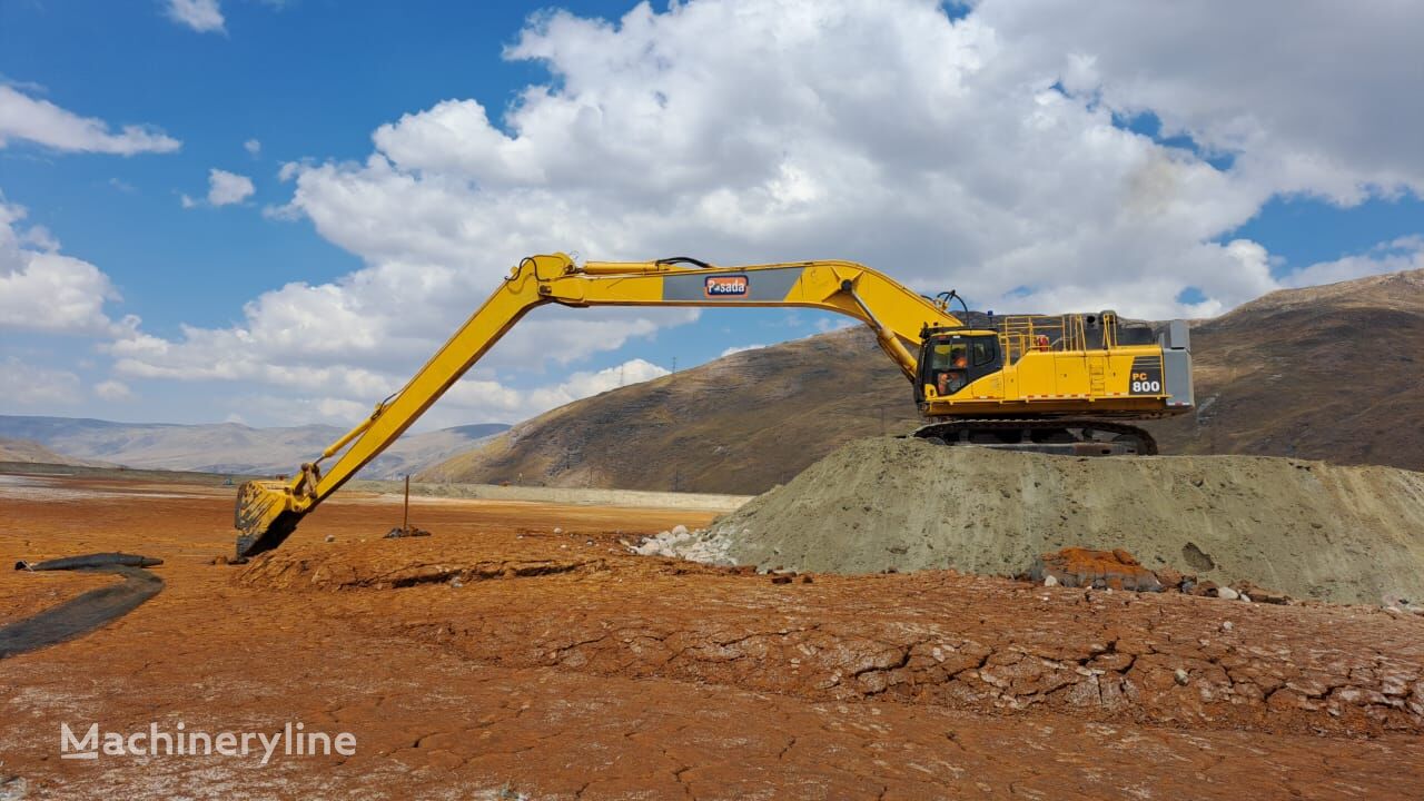 حفار ذو ذراع امتداد طويل Komatsu PC800-8 Long reache