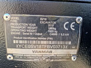 بيع حفارة صغيرة YANMAR SV 18 صورة 10 حفارة صغيرة YANMAR SV 18 صورة 10