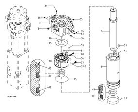 Cylinder, Piston Caterpillar Rammer لـ مطرقة هيدروليكية Rammer G80, 101302, 101626, 104390, 101443